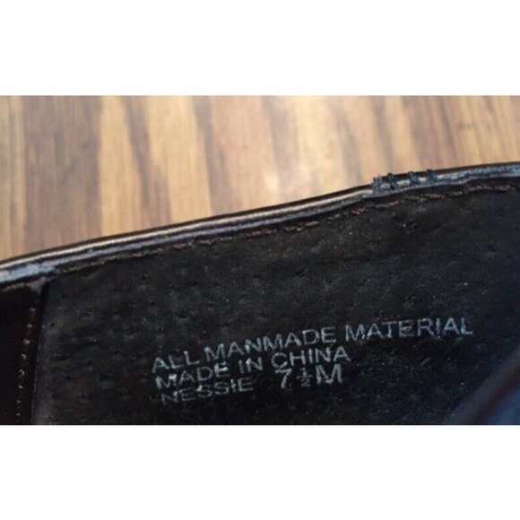 Etienne Aigner Nessie‎ Womens Shoe Ankle Boot SZ 7.5 M Dark Brown Brogue On Toes - Picture 8 of 12